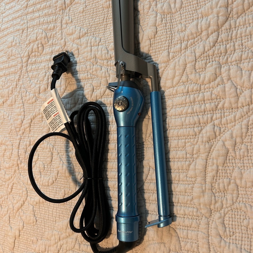 Blue Hair Styling Curling Iron
